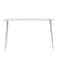 Silver Aluminum Glam Console Table, 50" x 15" x 31"